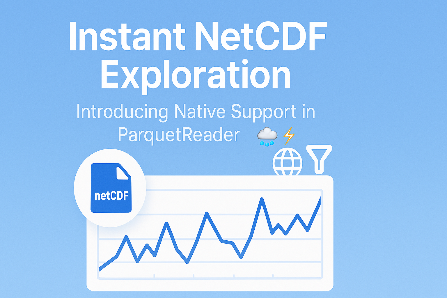 Instant NetCDF Exploration โ Introducing Native Support in ParquetReader ๐ฆ๏ธโก
