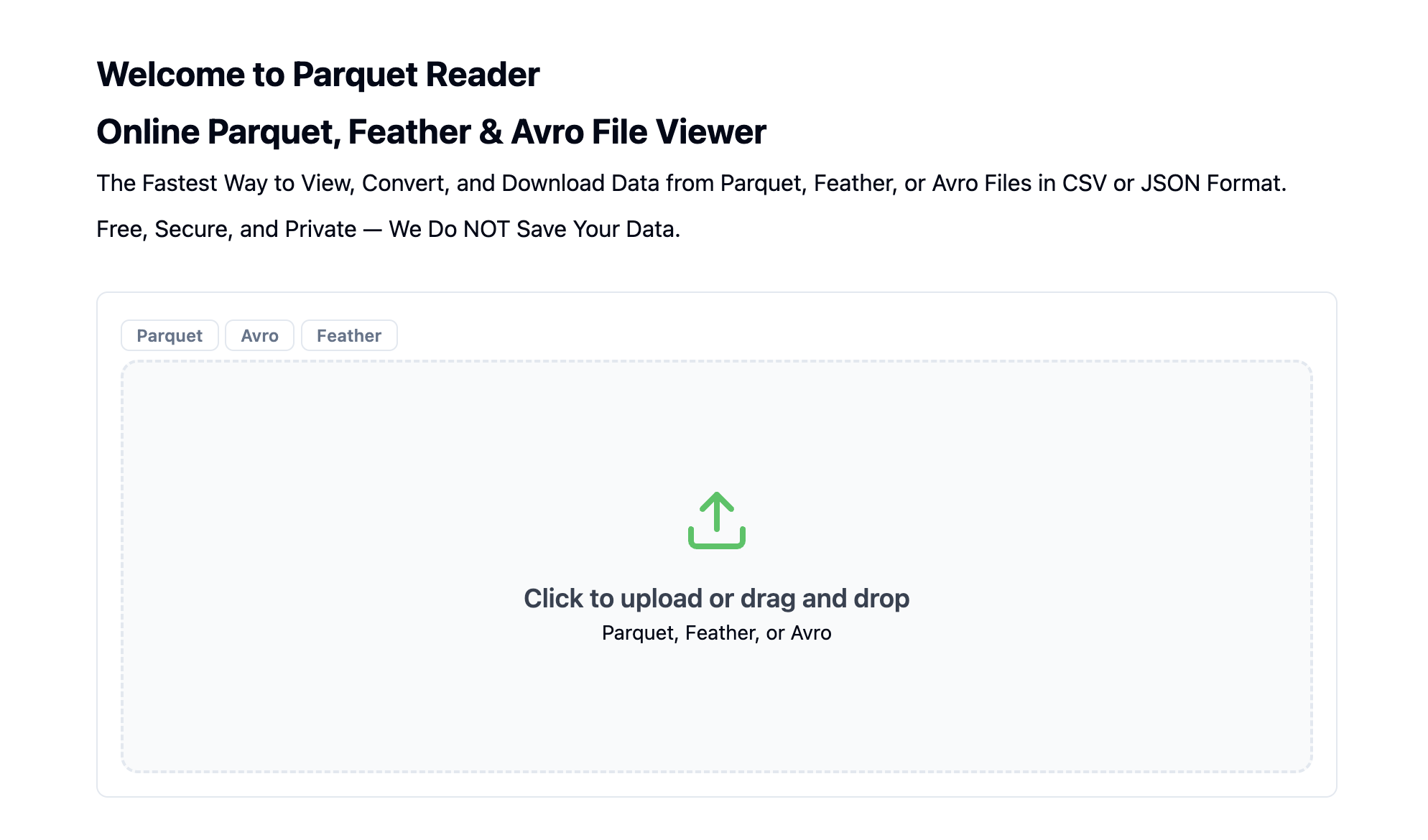 Exciting New Frontend Release for ParquetReader!